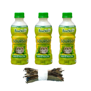 Soursop Pack of 2 (3 Soursop Fruit Juice + 50 Soursop Leaves )